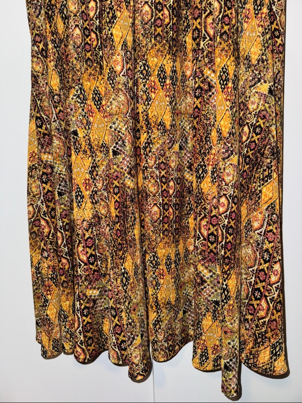 Lane Bryant Flowy Maxi Skirt w Slit Boho Print Women’s 14 / 16 - Picture 10 of 12